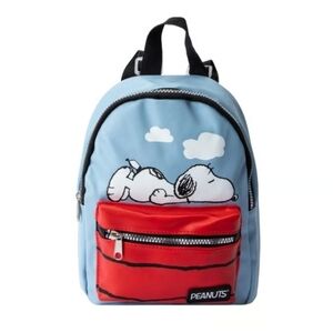 Peanuts Snoopy Blue and Red Backpack
